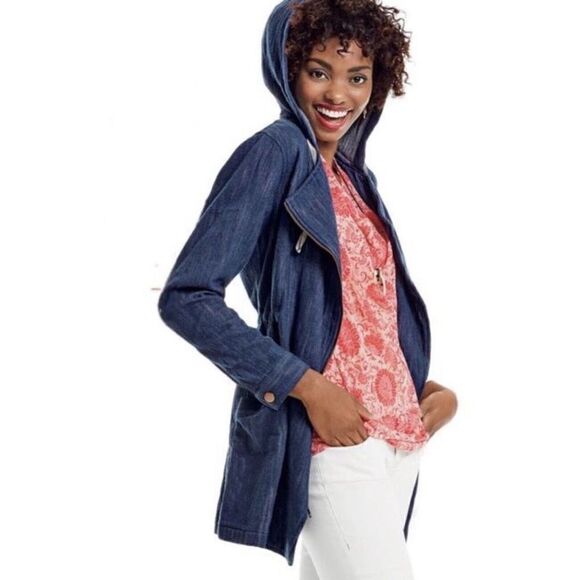 Cabi Blue Zip Adventure Anorak Jacket 5100 Size M - Picture 2 of 16